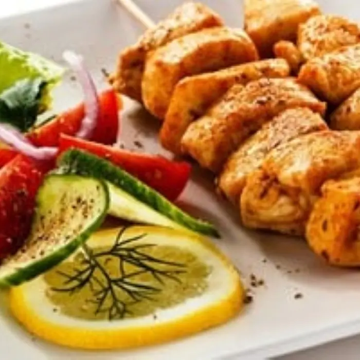 شيش طاووق دجاج مع الارز